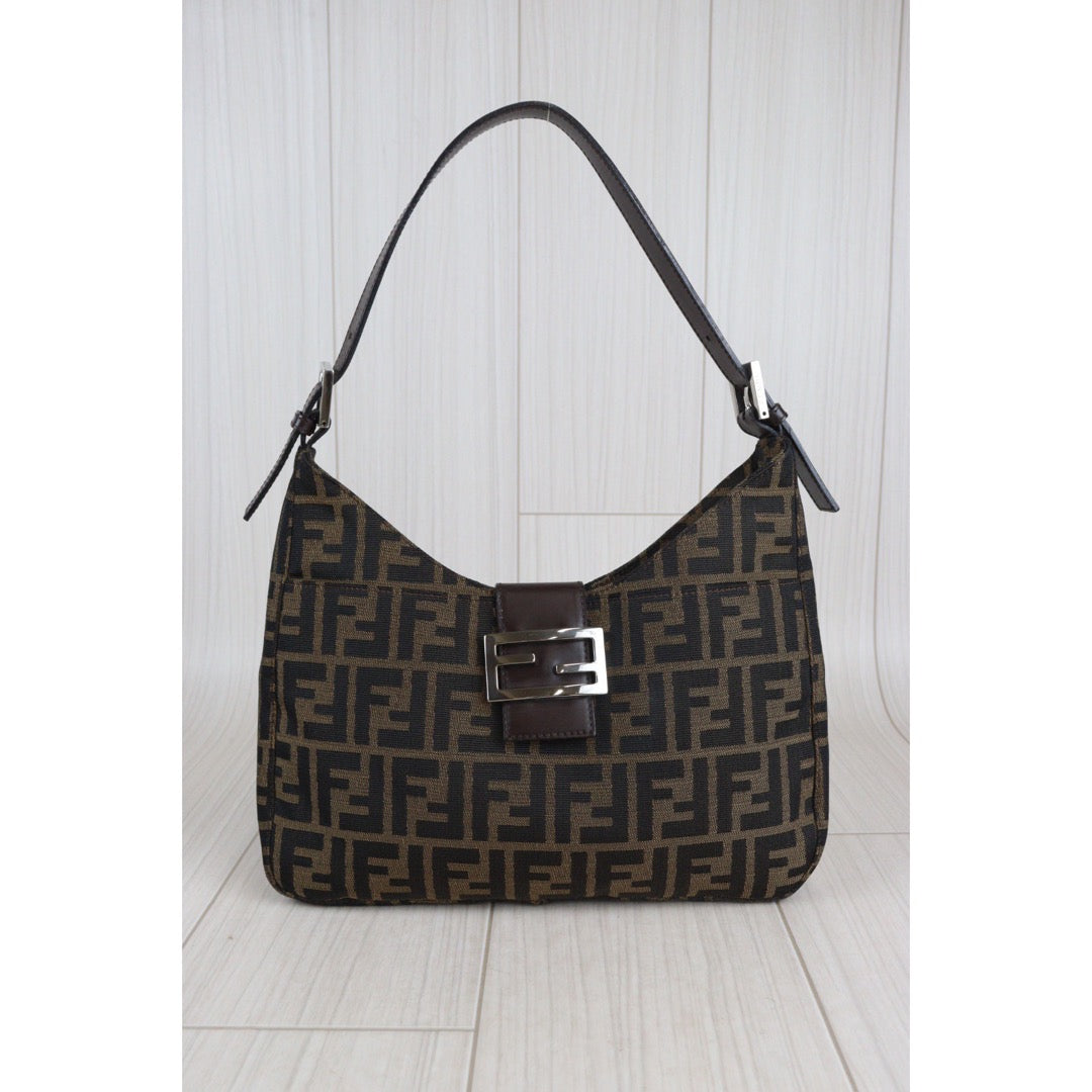 Rank A｜ FENDI Zucca Mamma Shoulder Bag ｜23070709