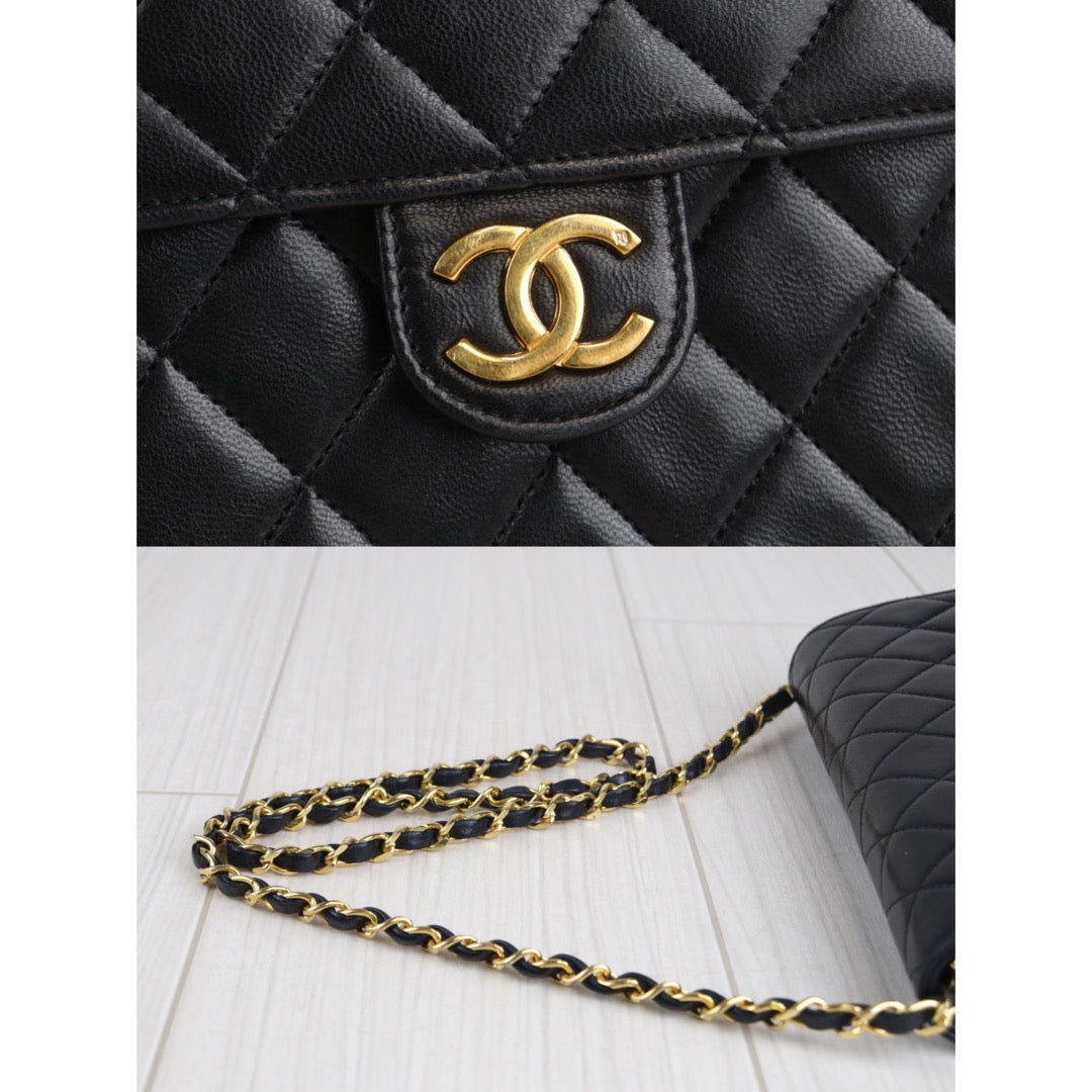 Rank AB ｜ CHANEL Matrasse Lamb Leather Shoulder Bag 22｜V23071421