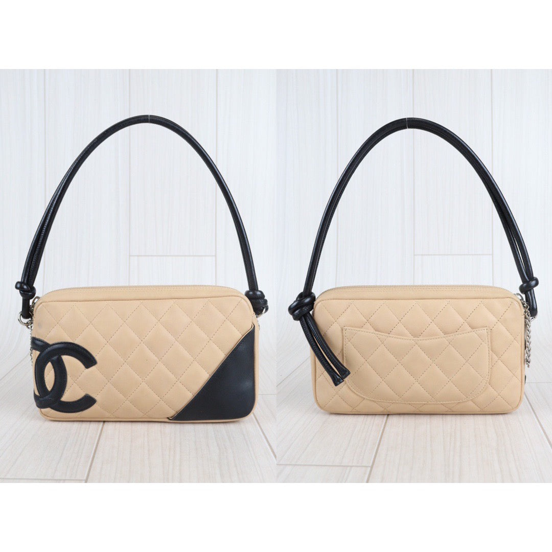 Rank AB ｜ CHANEL Cambon Line Shoulder Pouch ｜23060106