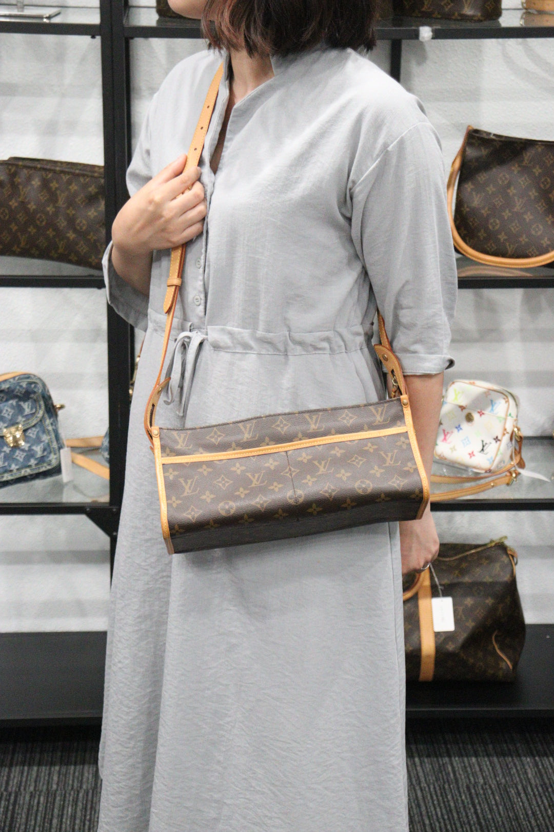 Rank AB ｜LV Monogram Popincourt long Crossbody Bag｜23070702