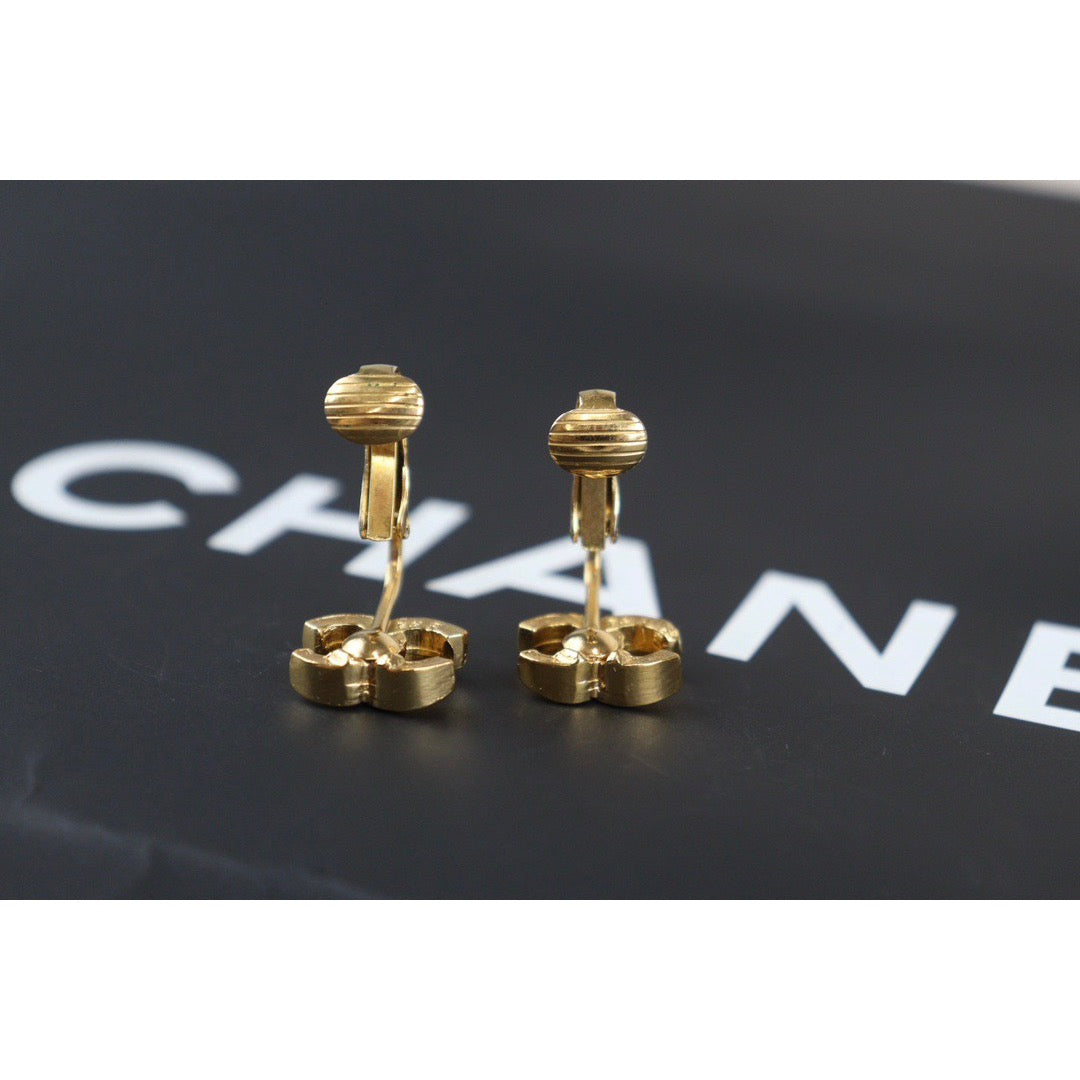 Rank A ｜CHANEL COCO Earrings 18k Gold Plated ｜V23072716