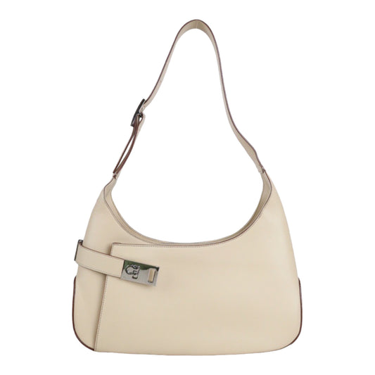 Rank A ｜Ferragamo Calf Leather Shoulder Bag｜V23061722