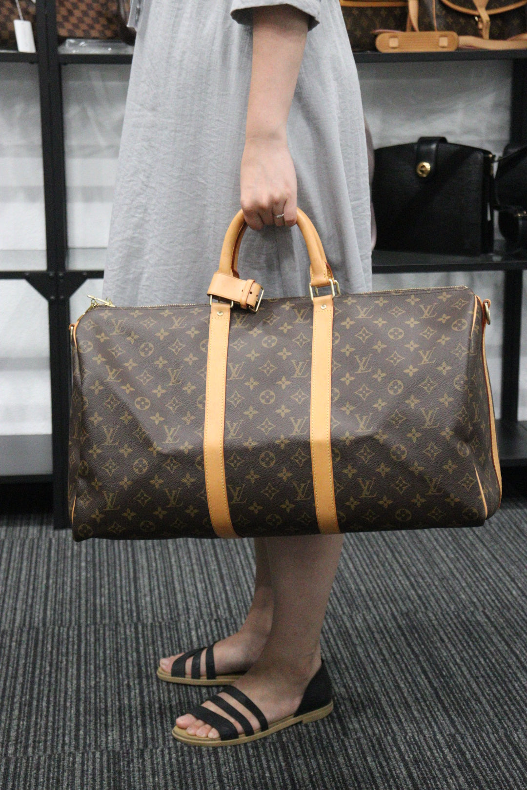 Rank AB ｜ LV Monogram Keypol Bandrière 50 ｜23070406