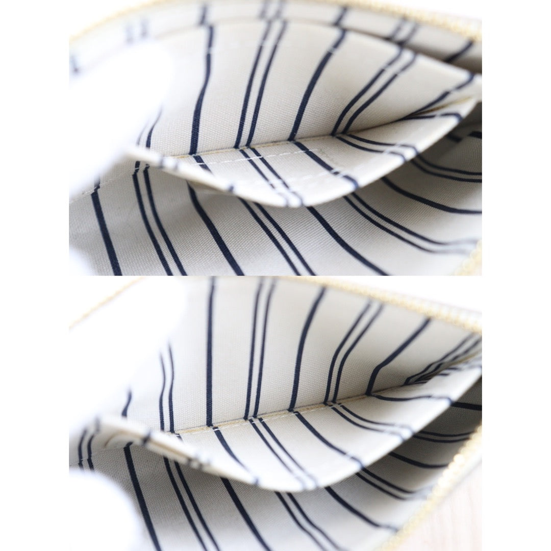 Rank AB ｜ LV Calf Leather Accessory Pouch White ｜V23062325