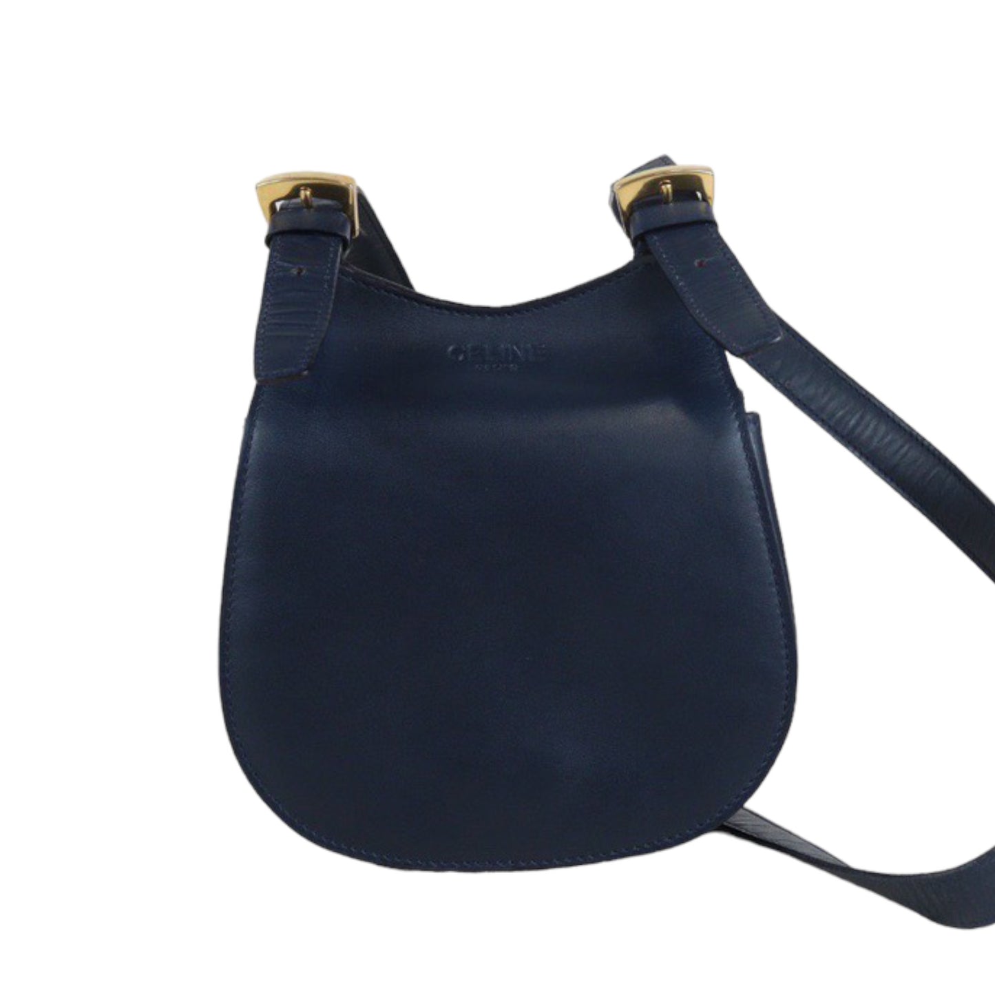 Rank AB ｜ CELINE Calf Leather Shoulder Bag Navy｜V23062929