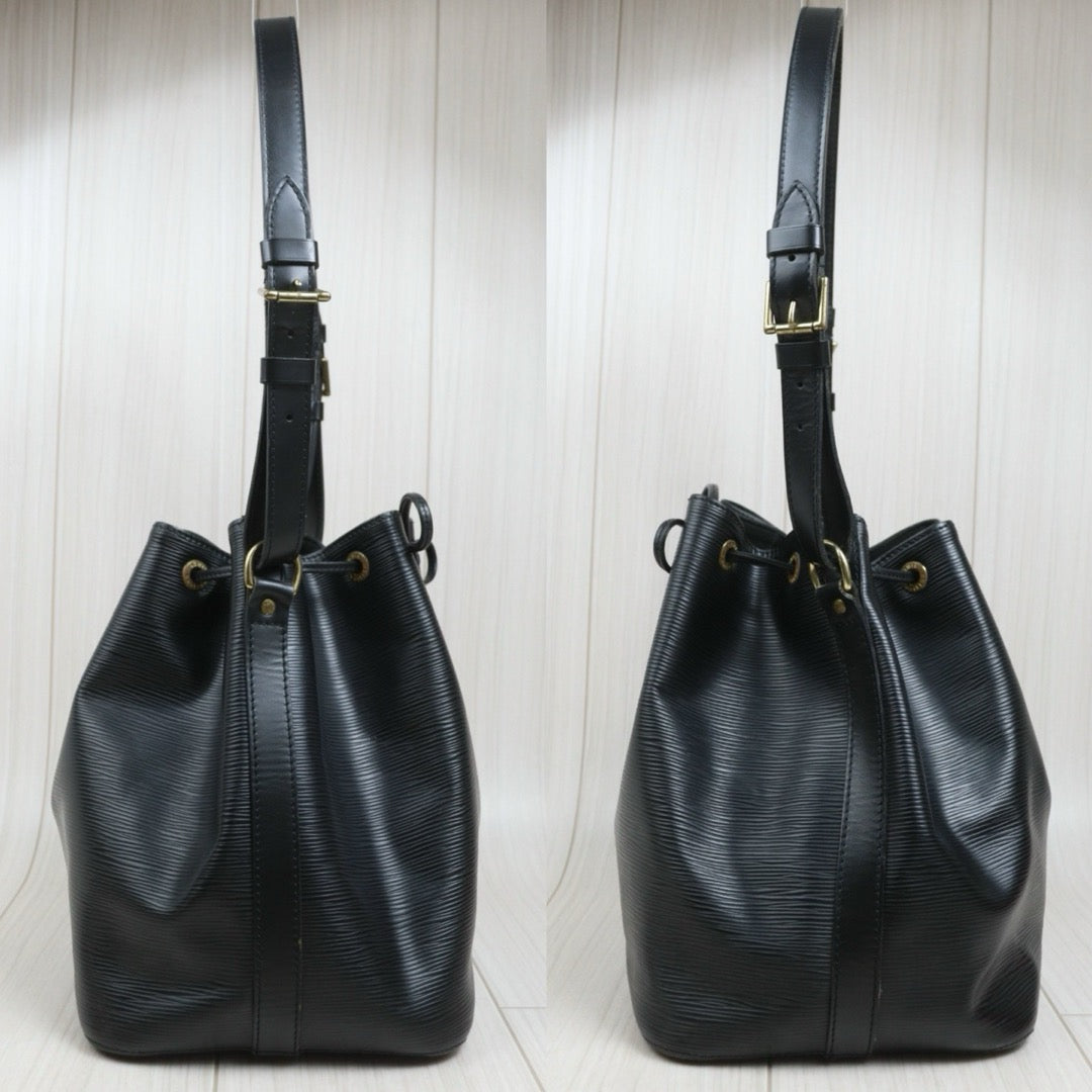Include Entrupy Certificate of Authenticity｜Good ( Rank AB)｜Louis Vuitton Epi Noe Bucket Shoulder Bag Black｜26102606