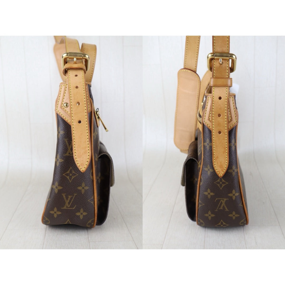 Include Entrupy Certificate of Authenticity｜Good ( Rank AB)｜ Louis Vuitton Monogram Hudson GM Shoulder Bag ｜Z26101703