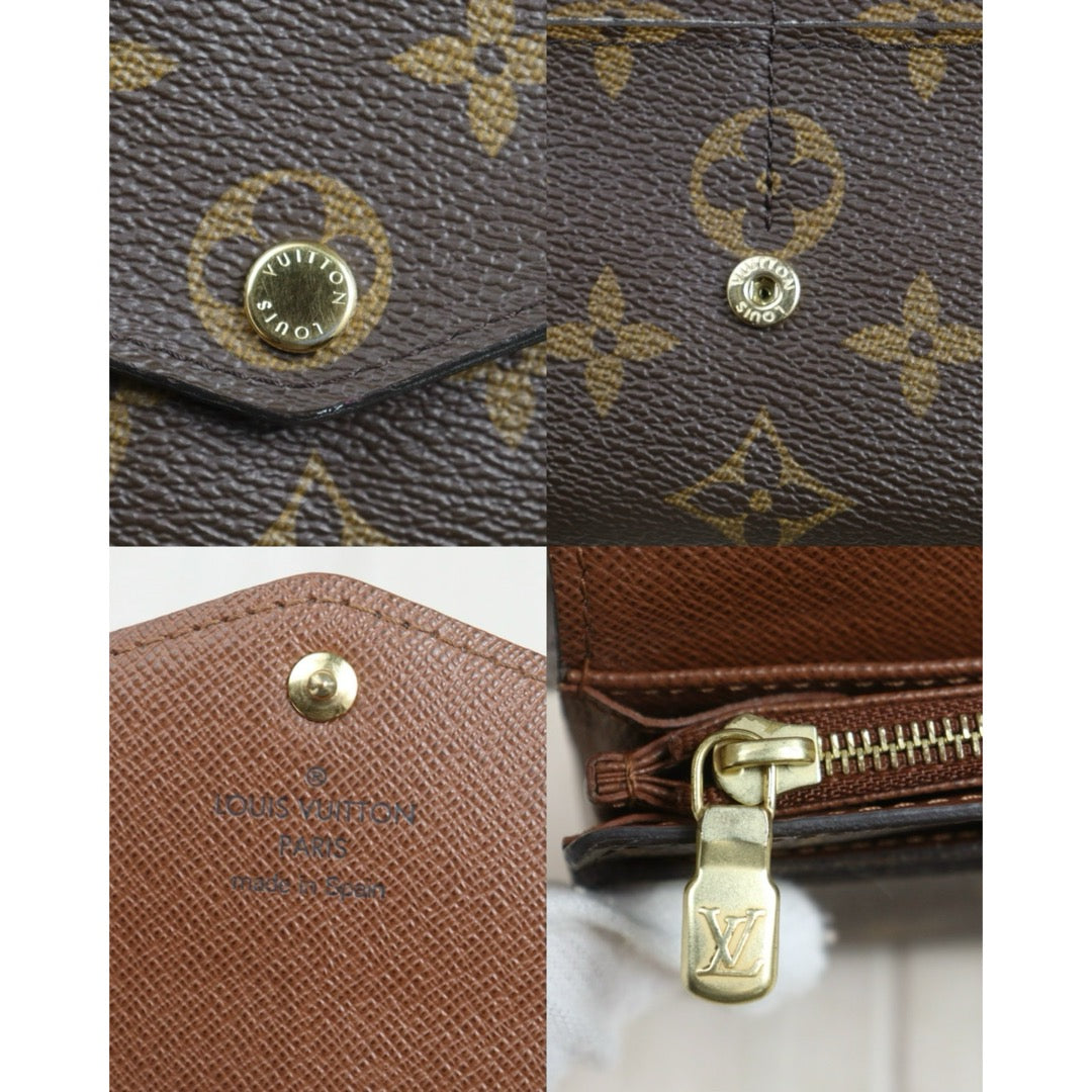 Include Entrupy Certificate of Authenticity｜Good ( Rank AB)｜ Louis Vuitton Monogram Emilie Long Wallet  IC Chips Model｜26102601