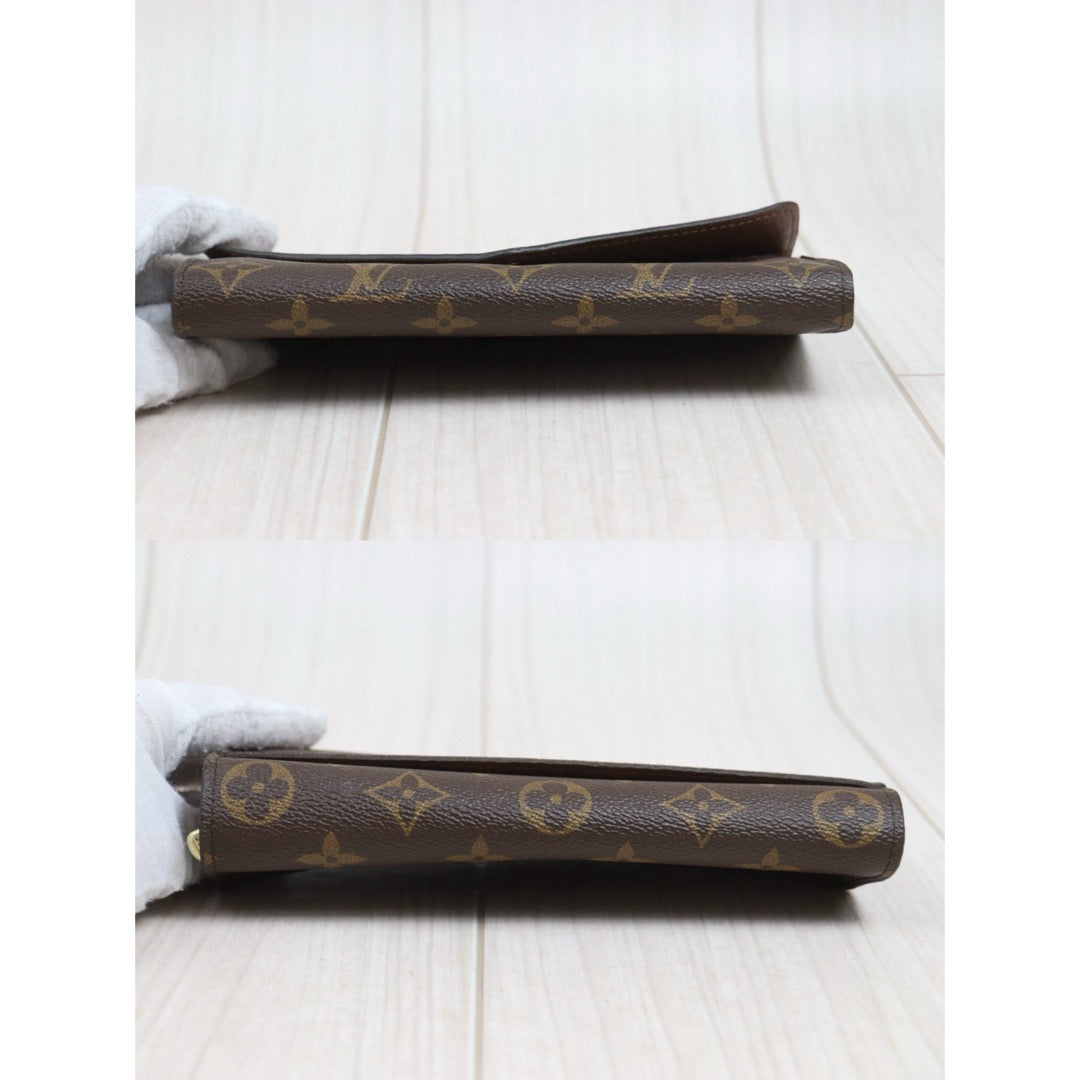 Include Entrupy Certificate of Authenticity｜Good ( Rank AB)｜ Louis Vuitton Monogram Emilie Long Wallet  IC Chips Model｜26102601