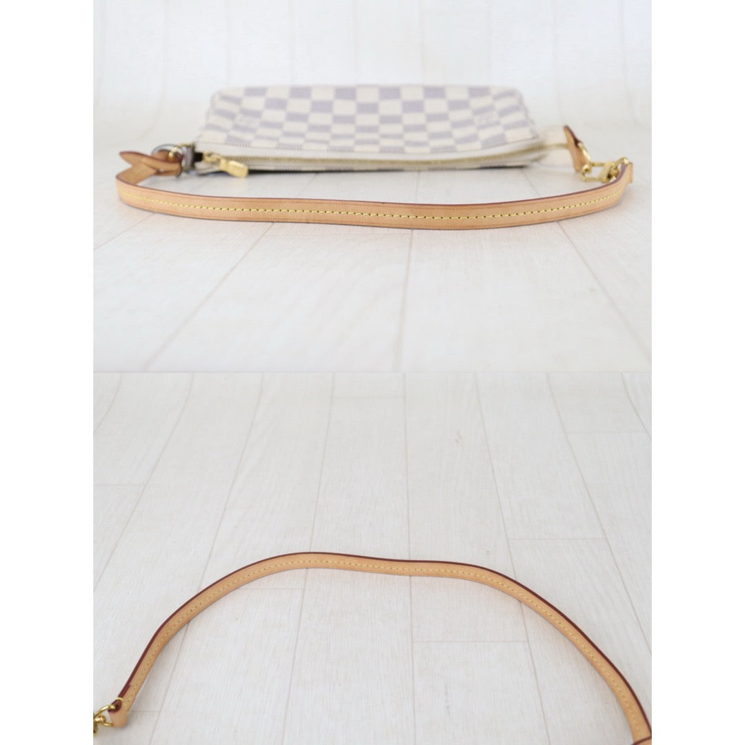 Include Entrupy Certificate of Authenticity｜Very Good ( Rank A)｜Louis Vuitton Azul Pochette Accessoires IC Chips Model｜Z26101707