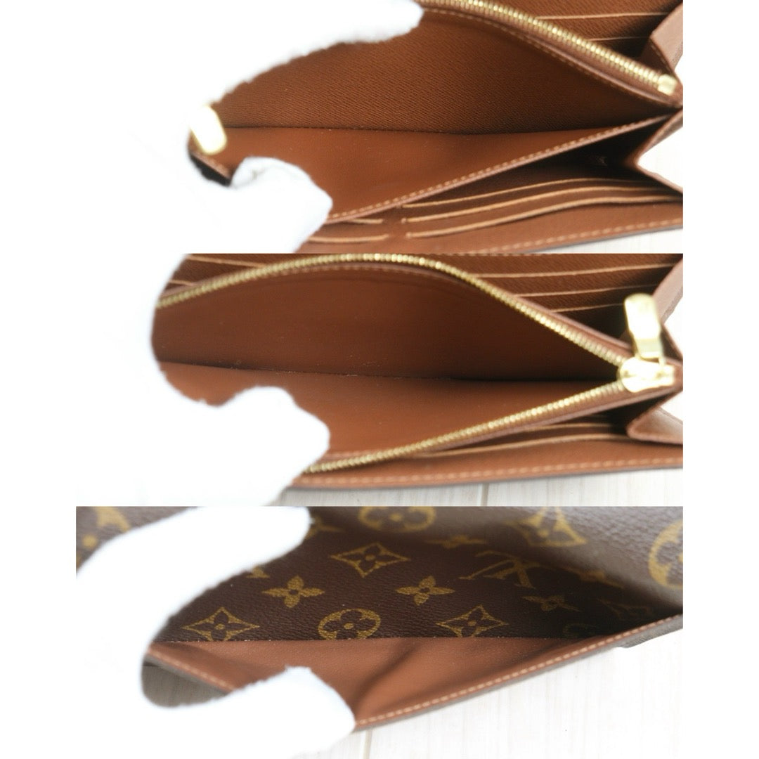 Include Entrupy Certificate of Authenticity｜Good ( Rank AB)｜ Louis Vuitton Monogram Emilie Long Wallet  IC Chips Model｜26102601