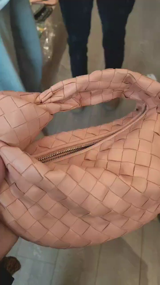 Second installment 2/2｜Very Good ( Rank A) ｜ Bottega Veneta Hand Bag Peach Pink