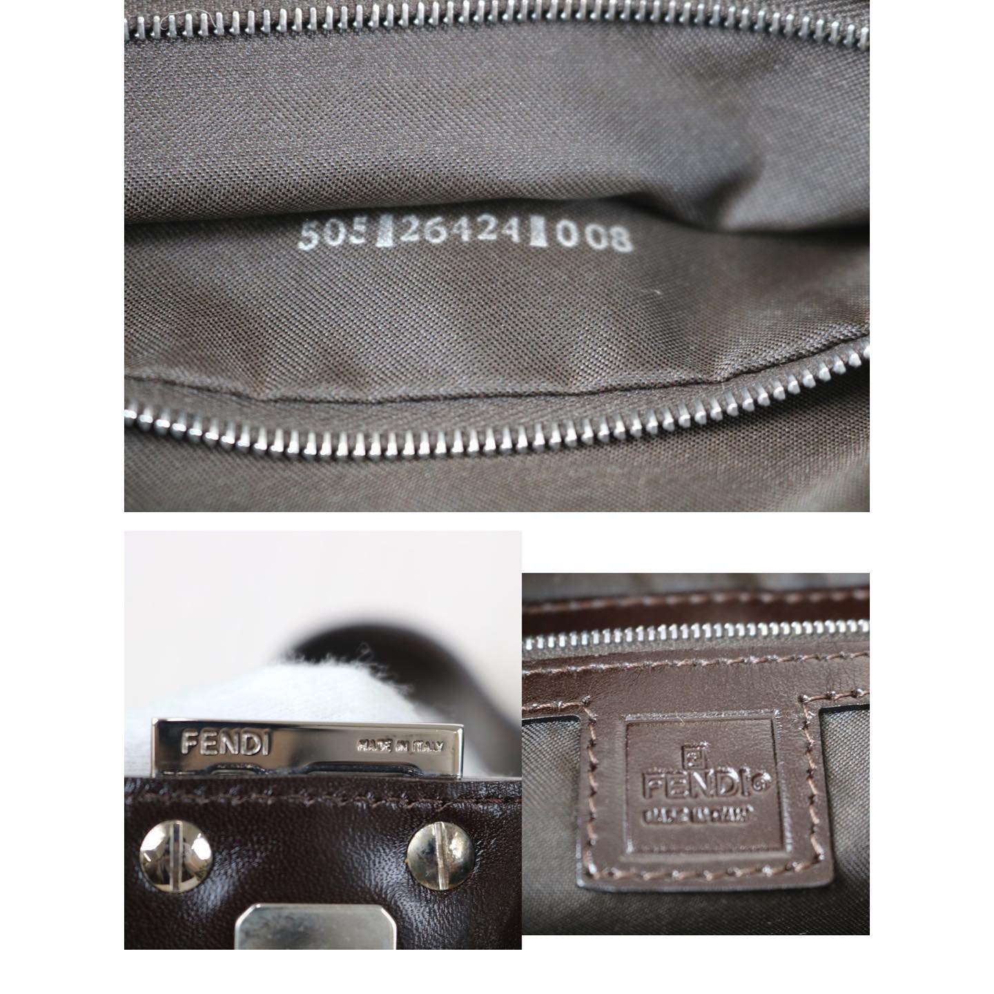Rank A ｜ FENDI Zucca Mamma Baguette Shoulder Bag ｜081707