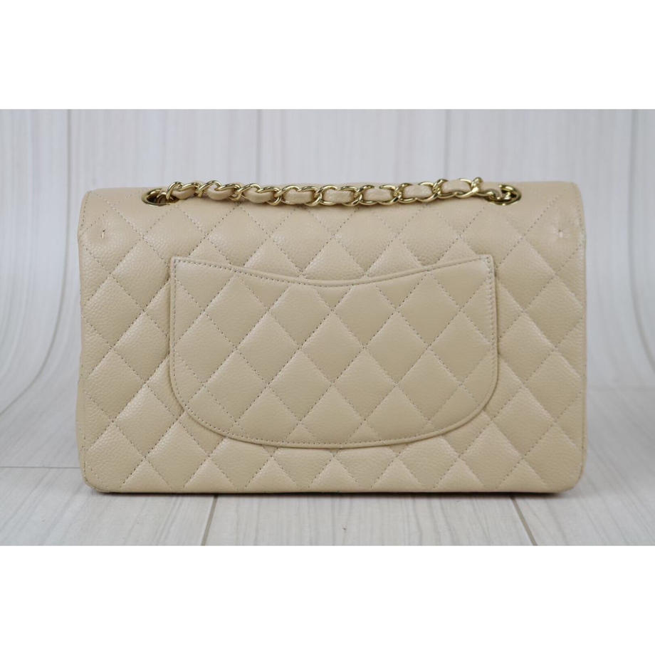 Rank SA ｜    CHANEL Matrasse Caviar Skin Double Flap Double Chain Bag  ｜091709