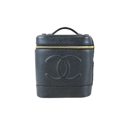 Rank A ｜ CHANEL Caviar Skin Vanity Handbag ｜061406