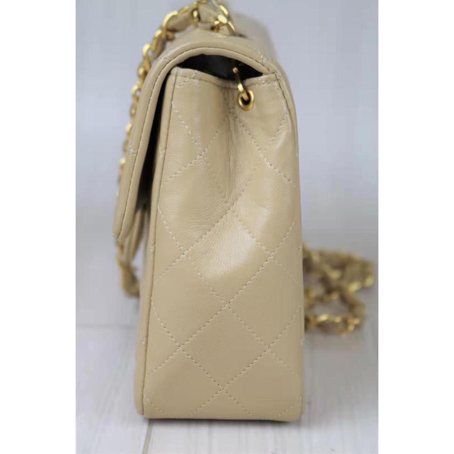 Rank A ｜    CHANEL Matrasse Lamb SkinDouble Flap Double Chain Bag    ｜092405