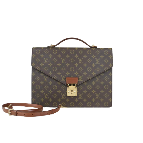 Rank A ｜ LV Monogram Porto de Cüman Bandrière Briefcase Business Bag｜031906