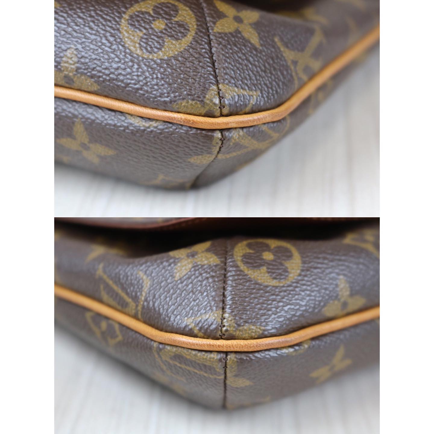 Used Louis Vuitton Musette Brw/Pvc/Brw/Inner Pen Marks/Melt/Shoulder/Lv/  Bag