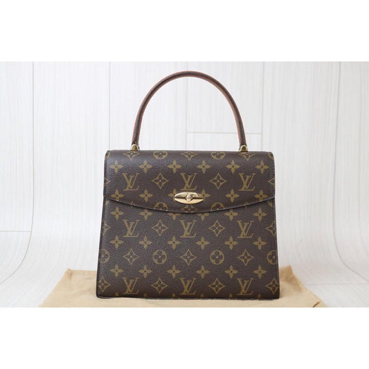 Rank A ｜     LV Monogram Malesherbes Handbag    ｜082610