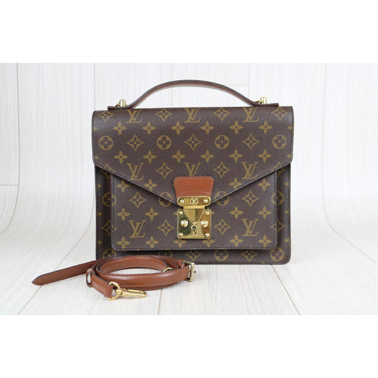 Rank AB ｜       LV Monogram Monceau28 Shoulder bag   ｜091311