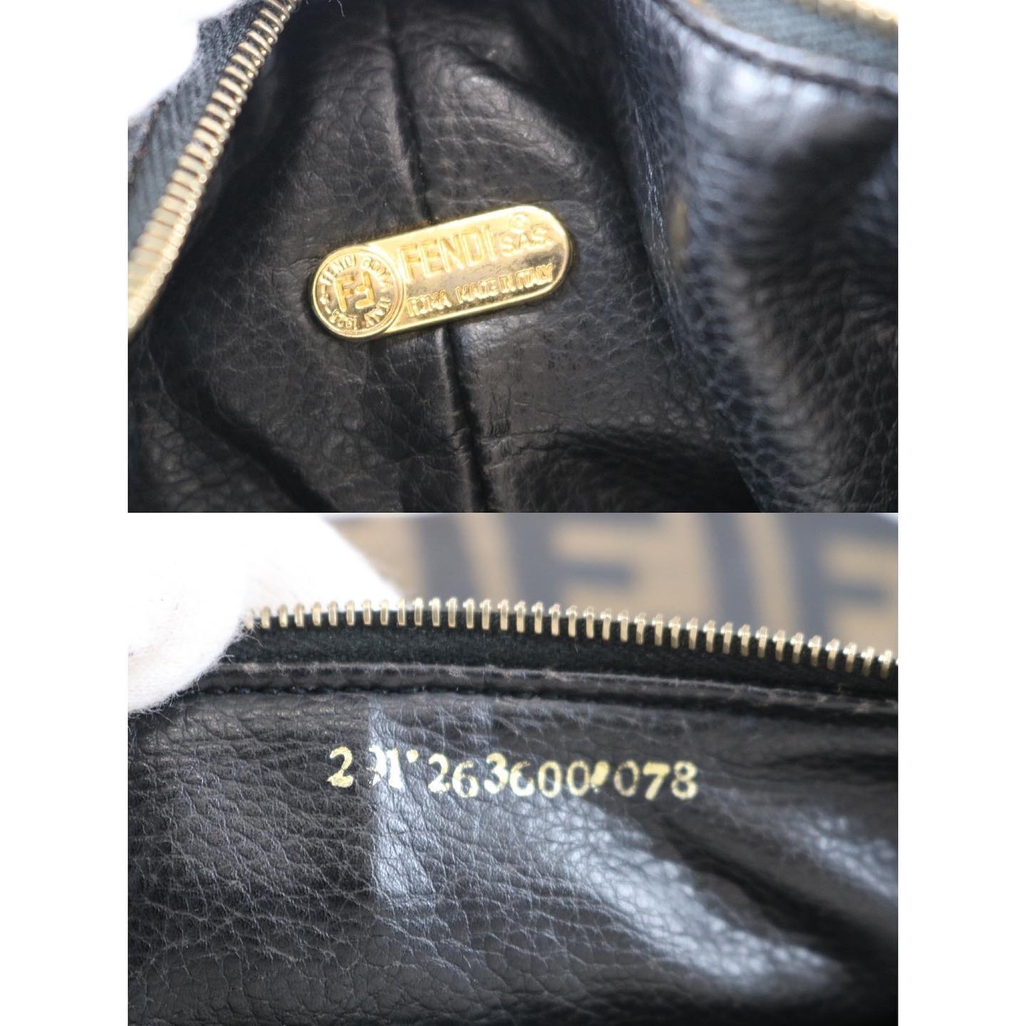 Rank A ｜ FENDI Zucca Handbag ｜080605