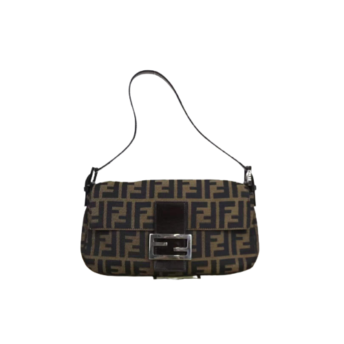 Rank A ｜ FENDI Zucca Mamma Baguette Shoulder Bag ｜032005