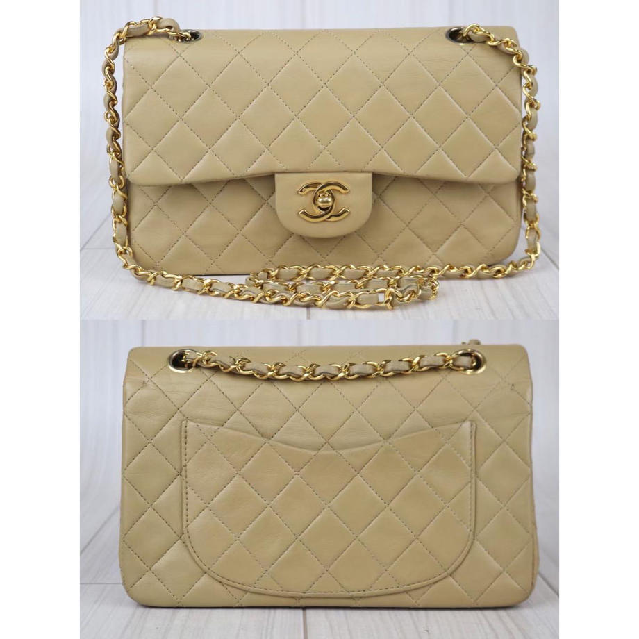 Rank AB ｜     CHANEL Matrasse Lamb SkinDouble Flap Double Chain Bag   ｜091001