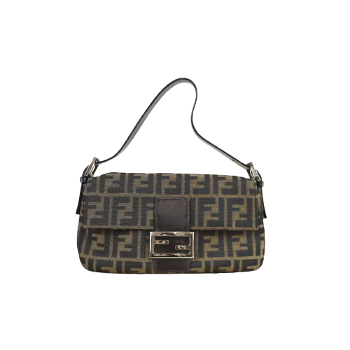 Rank A ｜ FENDI Zucca Mamma Baguette Shoulder Bag ｜032411