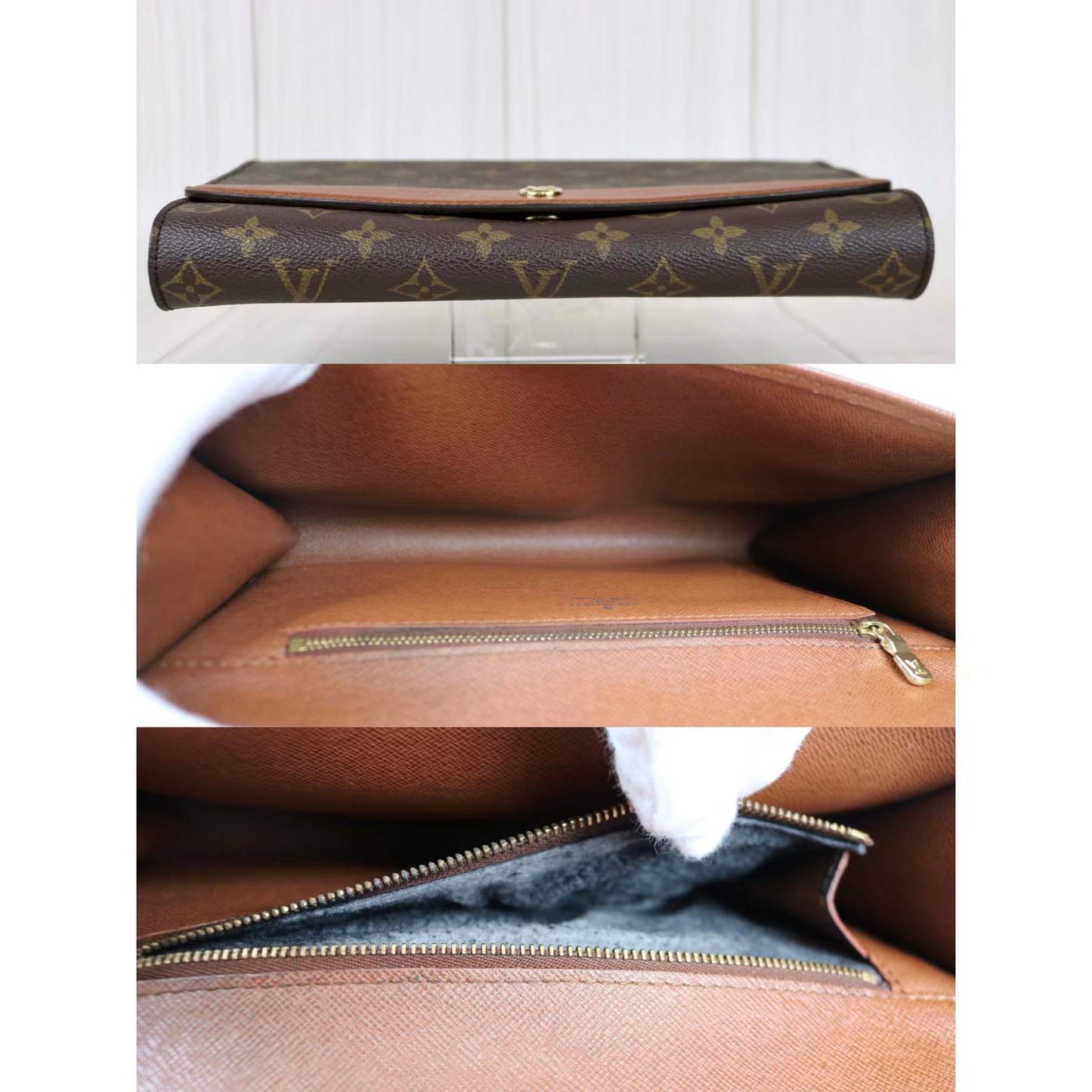 Rank A   ｜ LV Monogram Bordeaux GM Shoulder Bag ｜011329