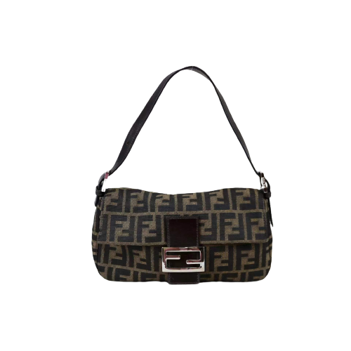 Rank A ｜ FENDI Zucca Mamma Baguette Shoulder Bag ｜101802