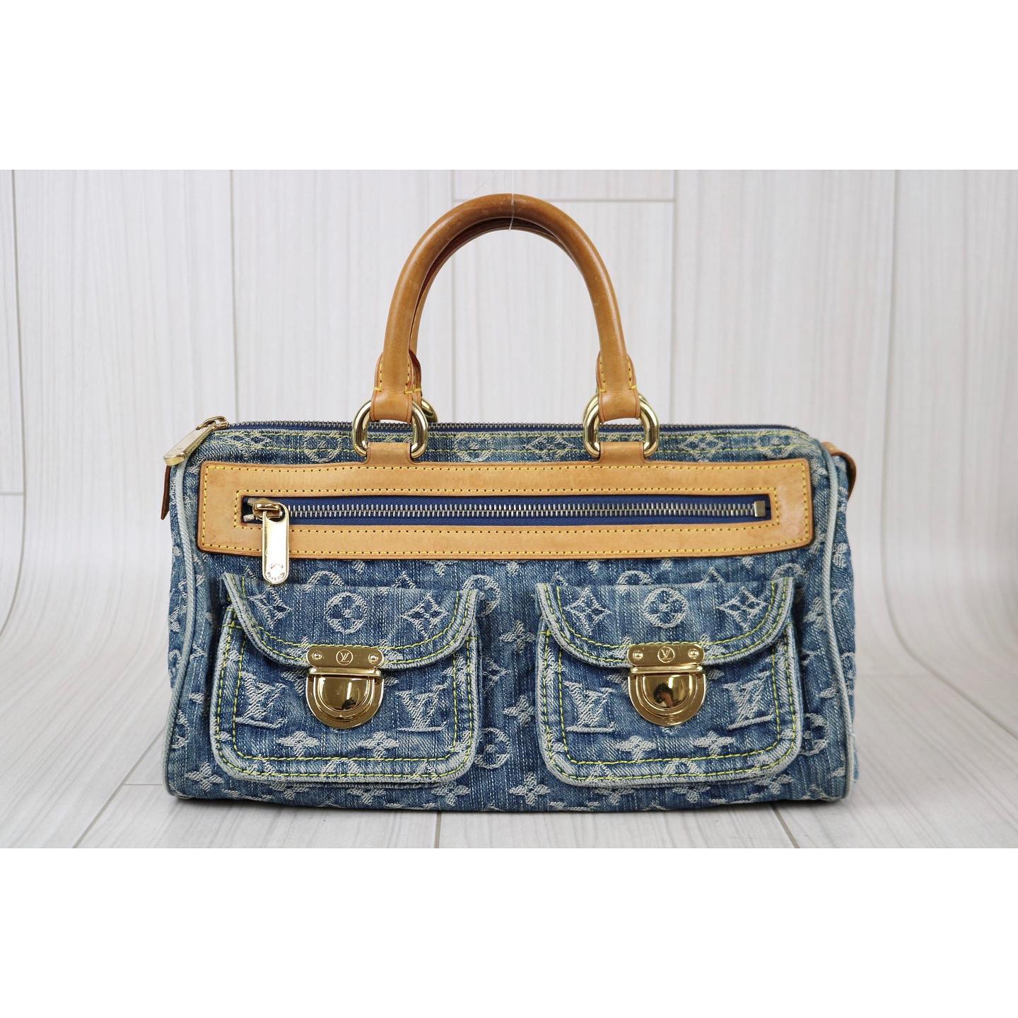 Rank AB ｜     LV Monogram Denim  Handbag    ｜102811