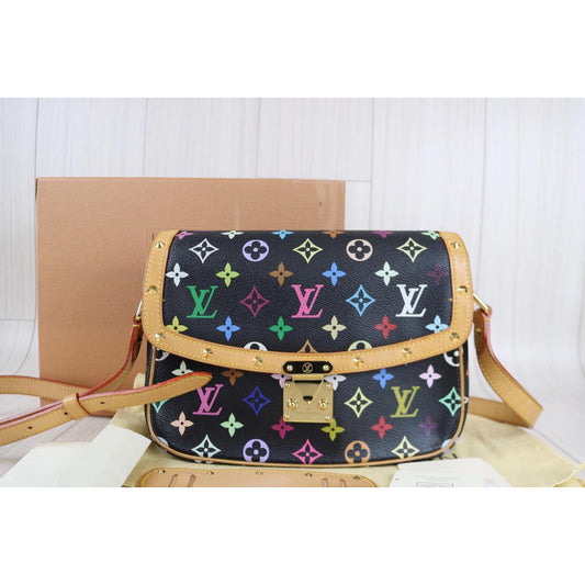 Rank A ｜    LV Monogram Multicolor Sologne Shoulder Bag   ｜122311