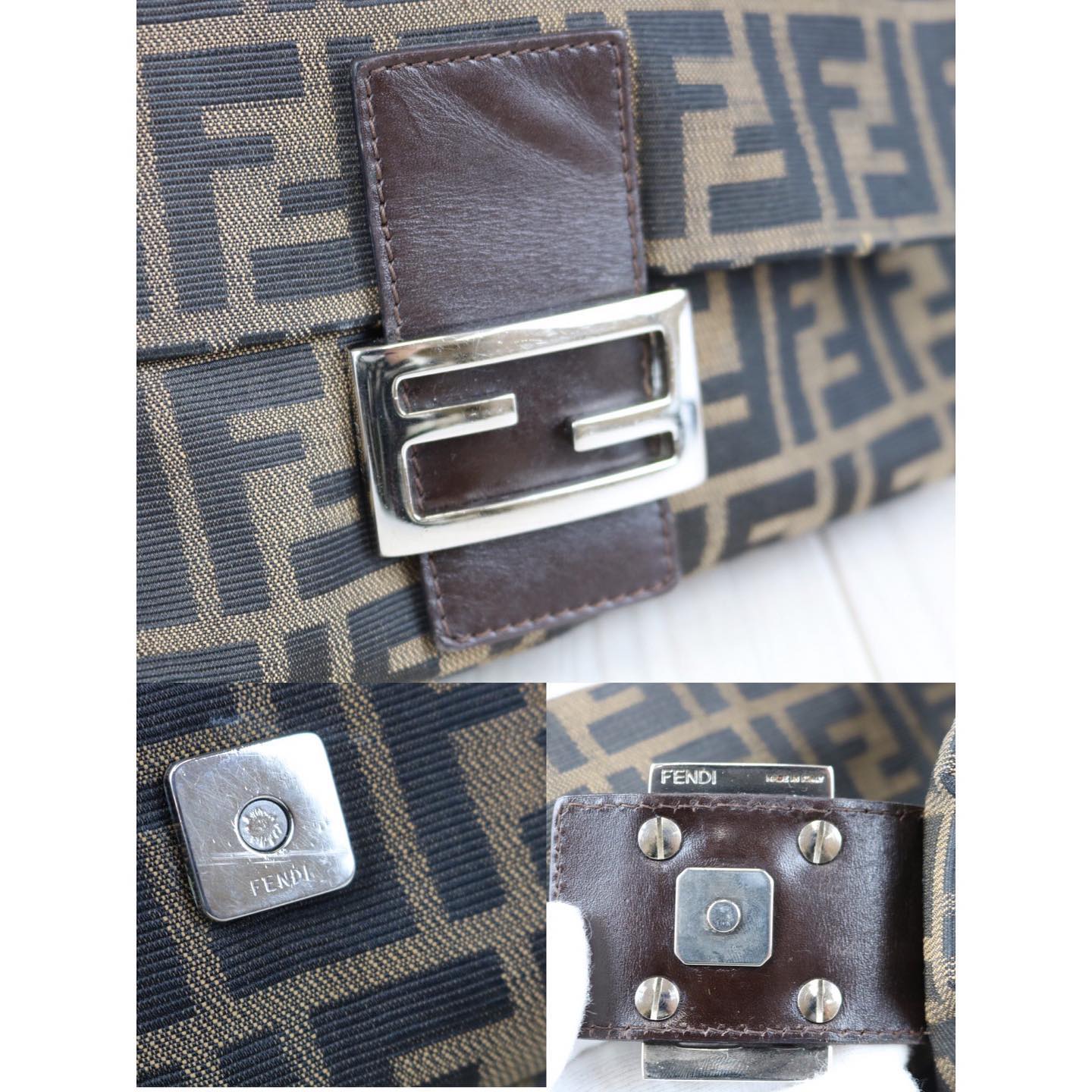 Rank AB ｜  FENDI Zucca Mamma Baguette Shoulder Bag ｜092504