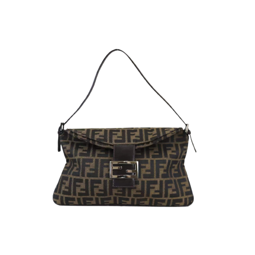 Rank AB ｜FENDI Zucca Mamma Baguette Shoulder Bag ｜031808