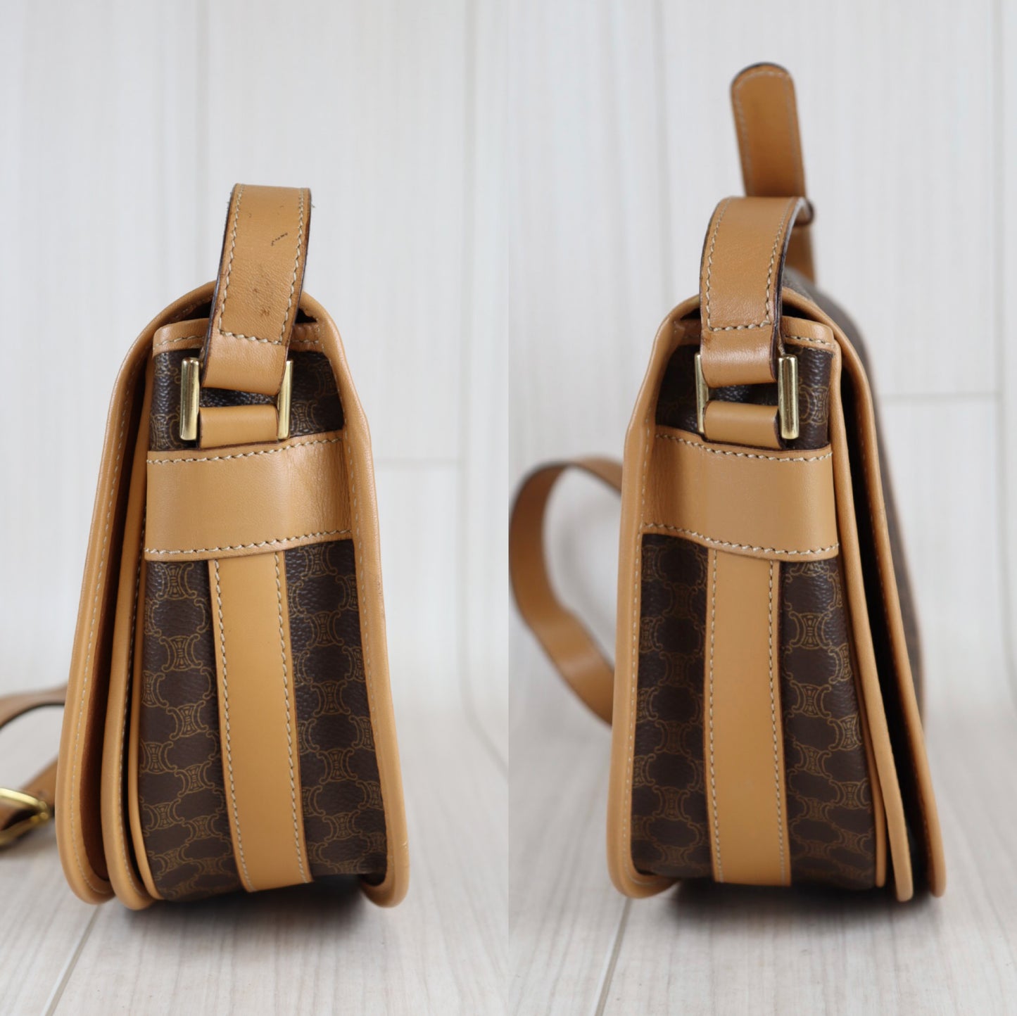 Rank A ｜ CELINE Macadam Shoulder bag ｜091015