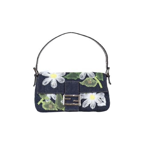 Rank SA ｜ FENDI Floral  Patchwork Baguette Shoulder Bag ｜091403