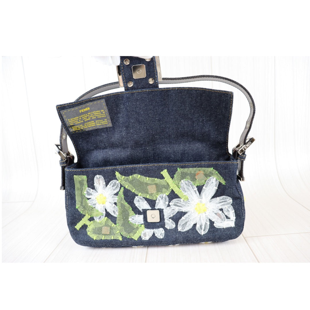 Rank SA ｜ FENDI Floral  Patchwork Baguette Shoulder Bag ｜091403