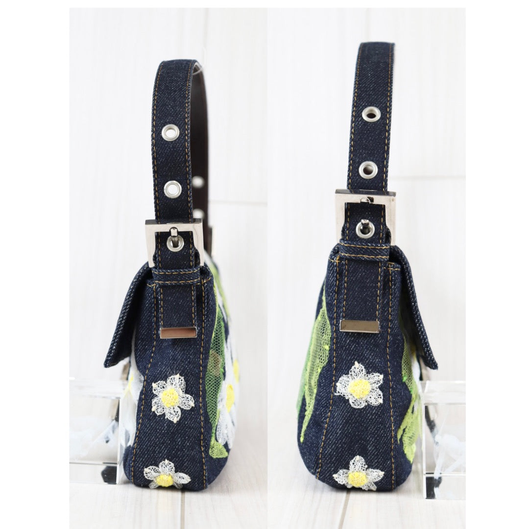 Rank SA ｜ FENDI Floral  Patchwork Baguette Shoulder Bag ｜091403