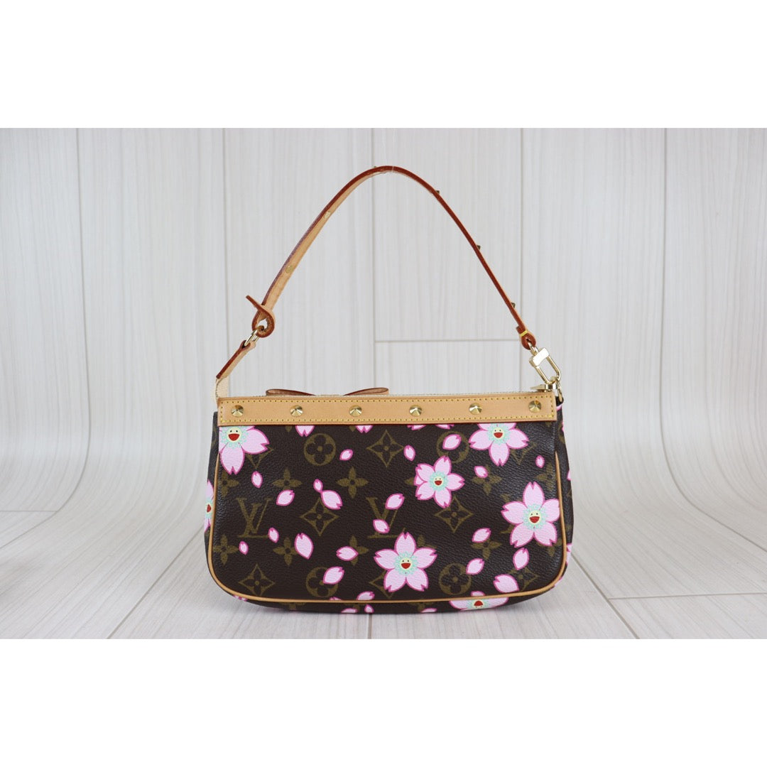 Rank SA ｜ LV Pochette Accessoires Hand Bag Cherry Blossom ｜091506