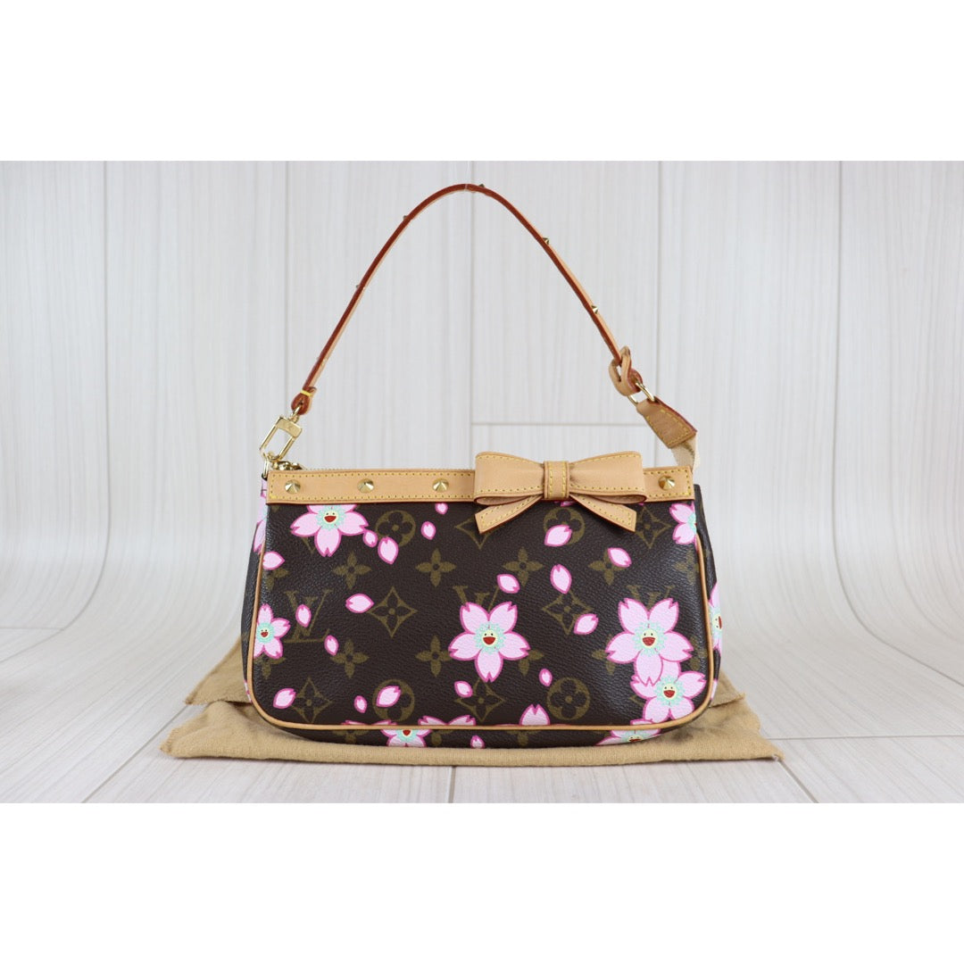 Rank SA ｜ LV Pochette Accessoires Hand Bag Cherry Blossom ｜091506