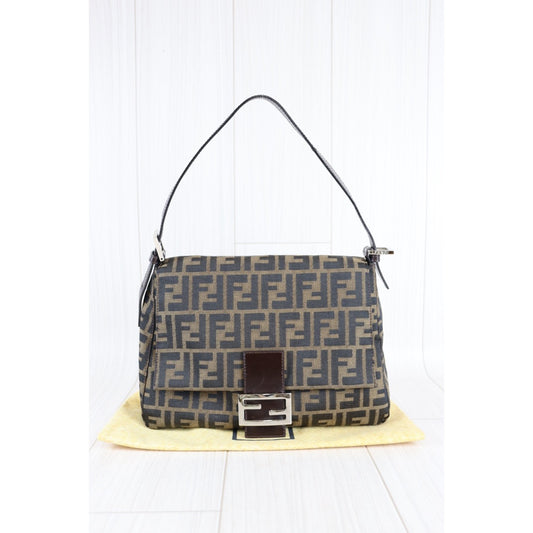 Rank A｜ FENDI Zucca Mamma Baguette Shoulder Bag ｜091904