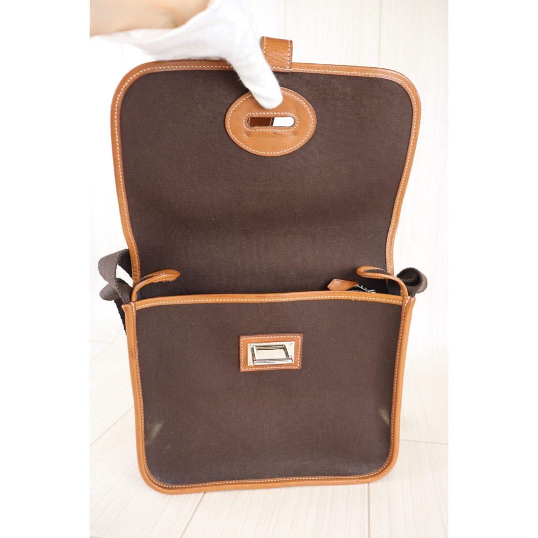 Rank AB ｜ Hermes Toile Officier Buenaventura Messenger｜092328