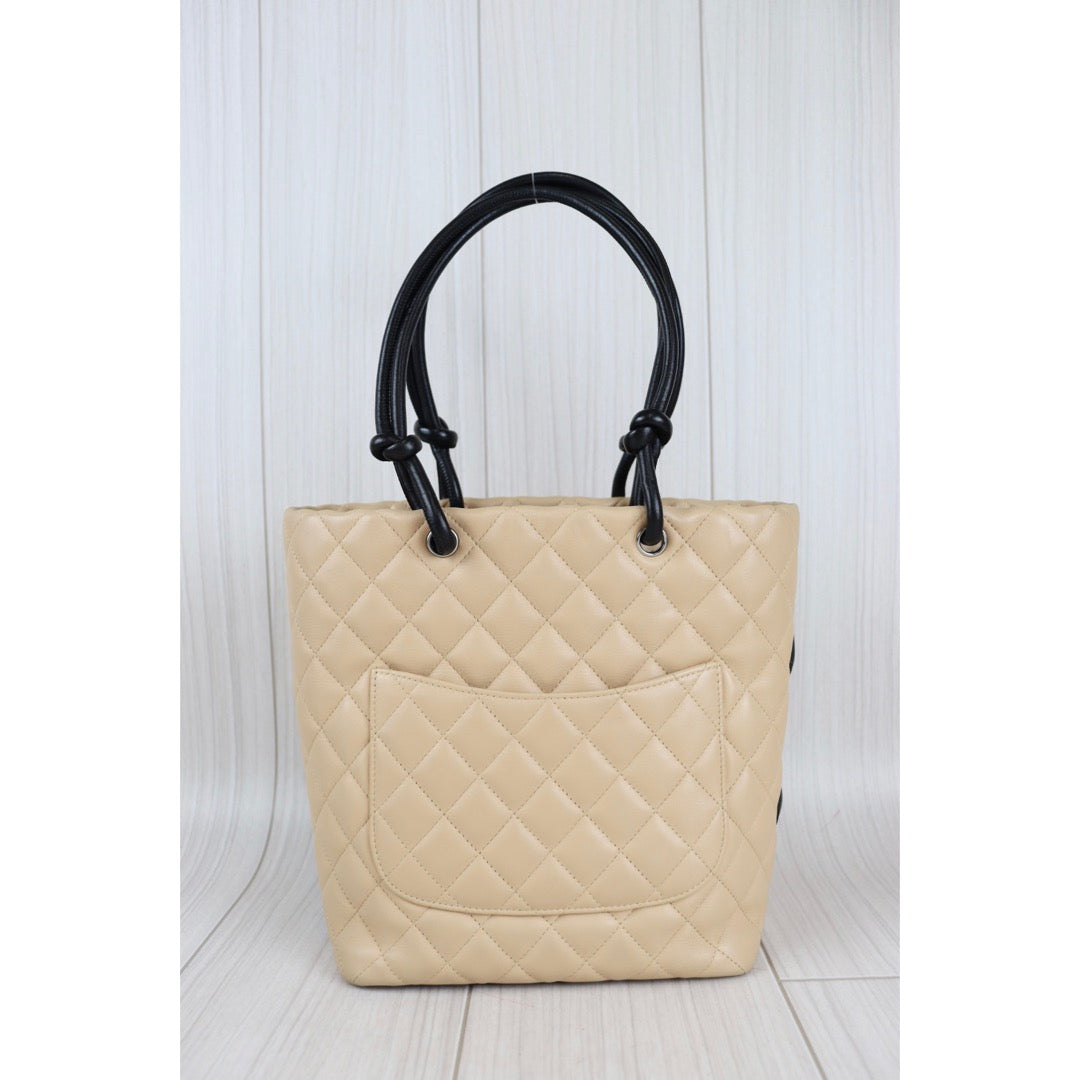 Rank AB ｜Chanel Cambon Tote Quilted Leather Medium ｜091607