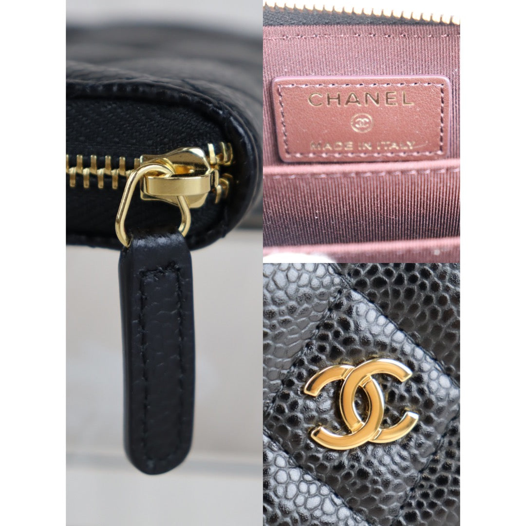 Rank S ｜Chanel Caviar Skin Card Holders｜092605