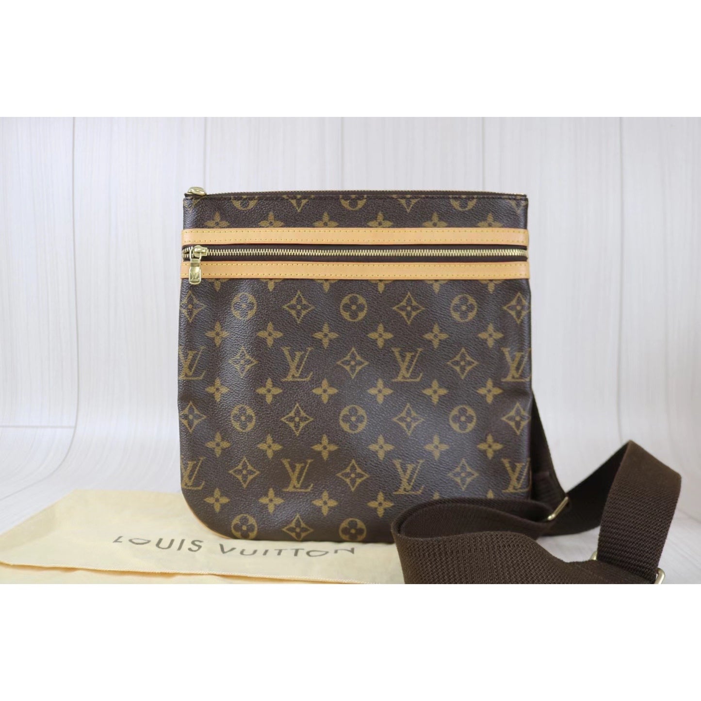 Rank A｜LV Monogram Pochette Bosfall Diagonal  Shoulder Bag｜011802