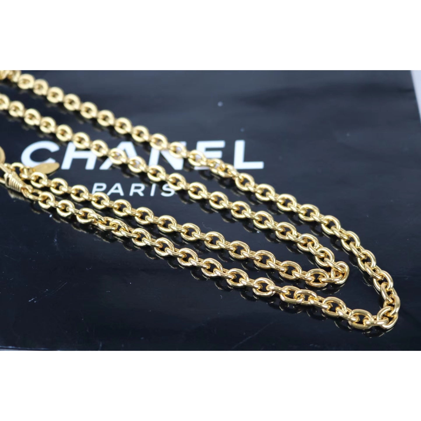 Rank A ｜   Chanel Vintage Coco Mark Gold Necklace ｜012006