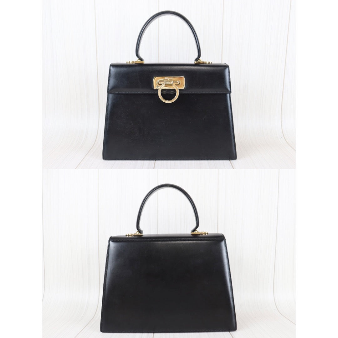 Rank A ｜Ferragamo Gancini 2WAY Handbag Shoulderbag｜22100304