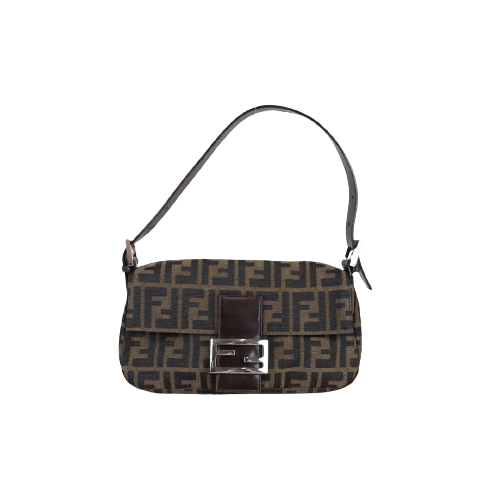 Rank A ｜ FENDI Zucca Mamma Baguette Shoulder Bag ｜22100605