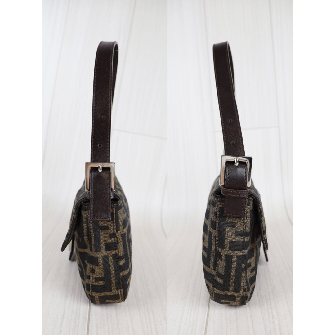 Rank A ｜ FENDI Zucca Mamma Baguette Shoulder Bag ｜22100605