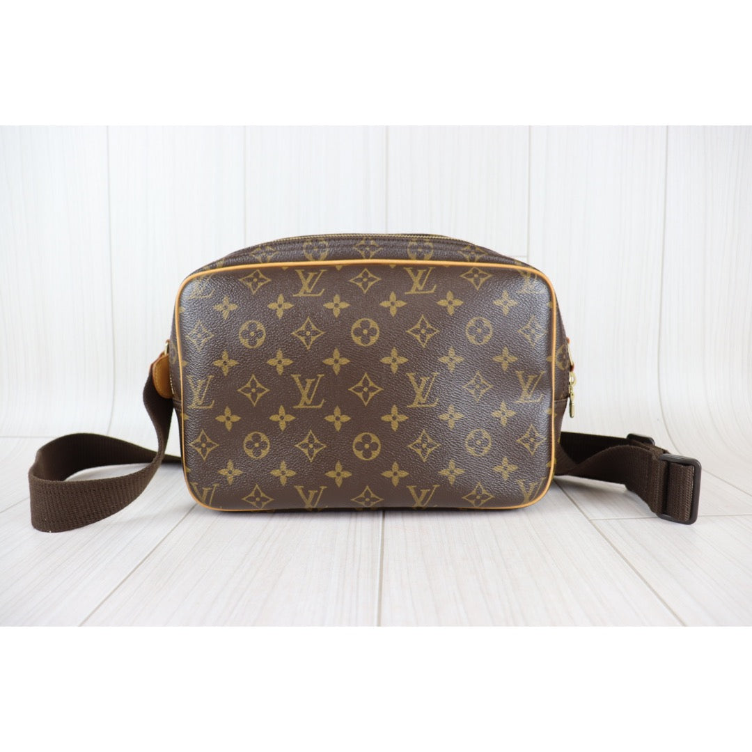 Louis Vuitton, Bags, Authentic Louis Vuitton Reporter Pm Bag Monogram Lv  Brown Crossbody Shoulder